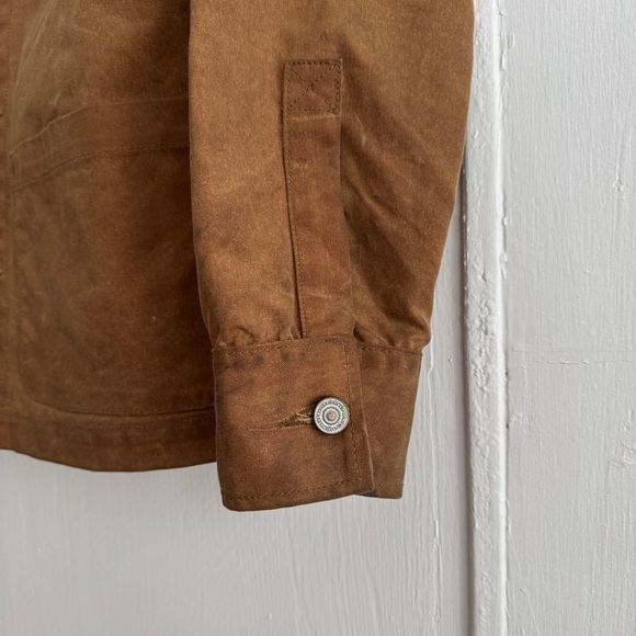 Gustin Men's Brown Waxes Trucker Jacket Size Medium - Picture 5 of 15